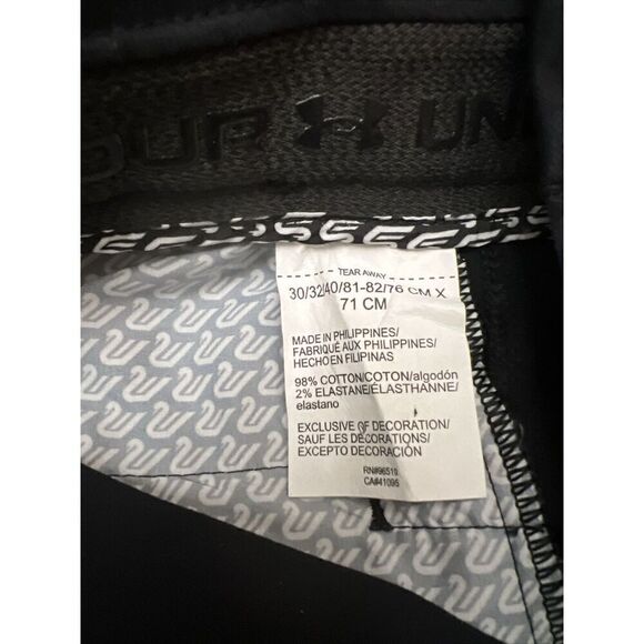 Under Armour 1370081 001 Men's Sz 30x32 Black Chino Tapered Leg Pants - Picture 12 of 12